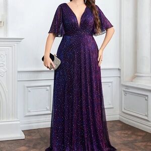 NWT Plunge Violet Dress